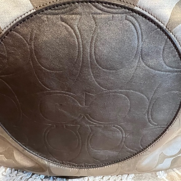 Coach Laura Signature Brown and Tan Tote - Picture 4 of 11